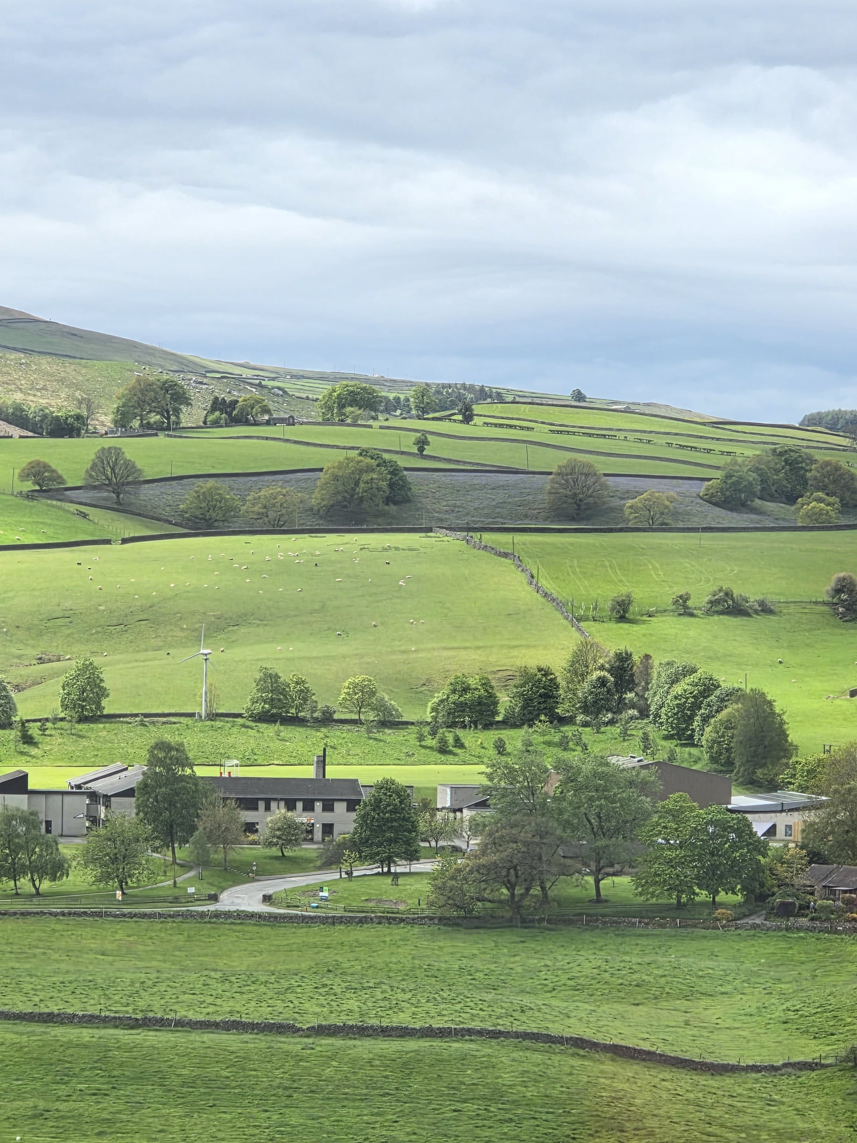The Nidderdale valley stretching out from Pateley Bridge