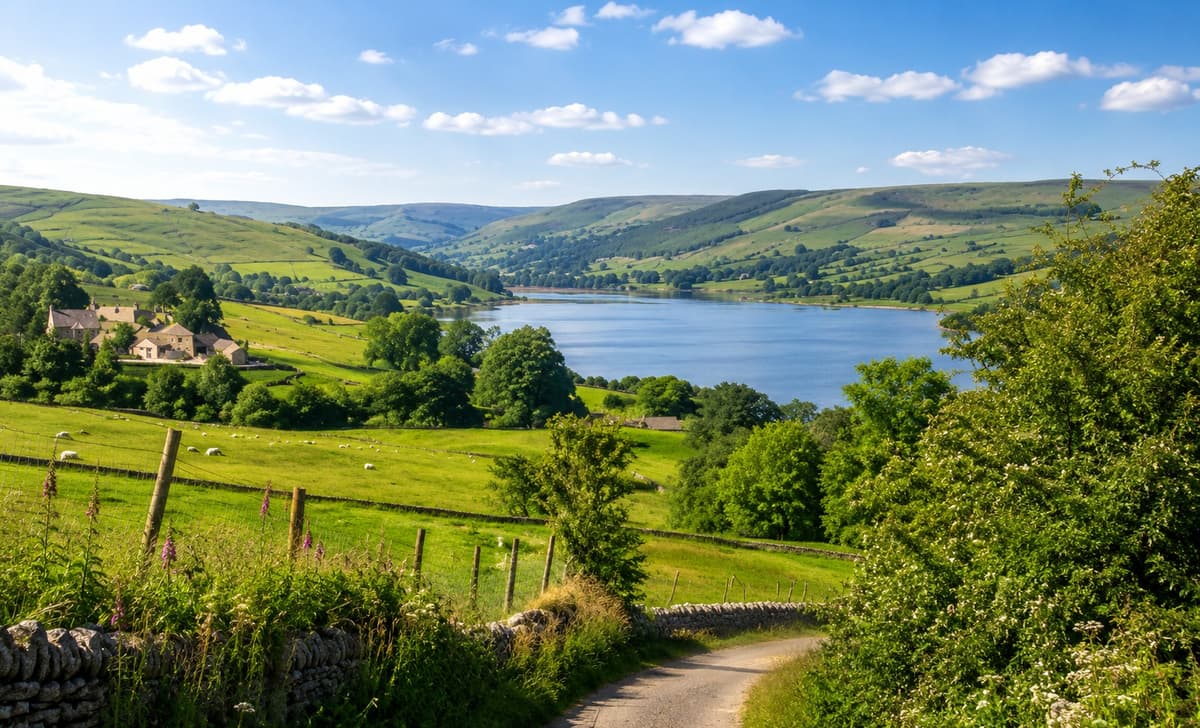 A stone-built Nidderdale holiday cottage with a garden, typical of the self-catering properties in the dale